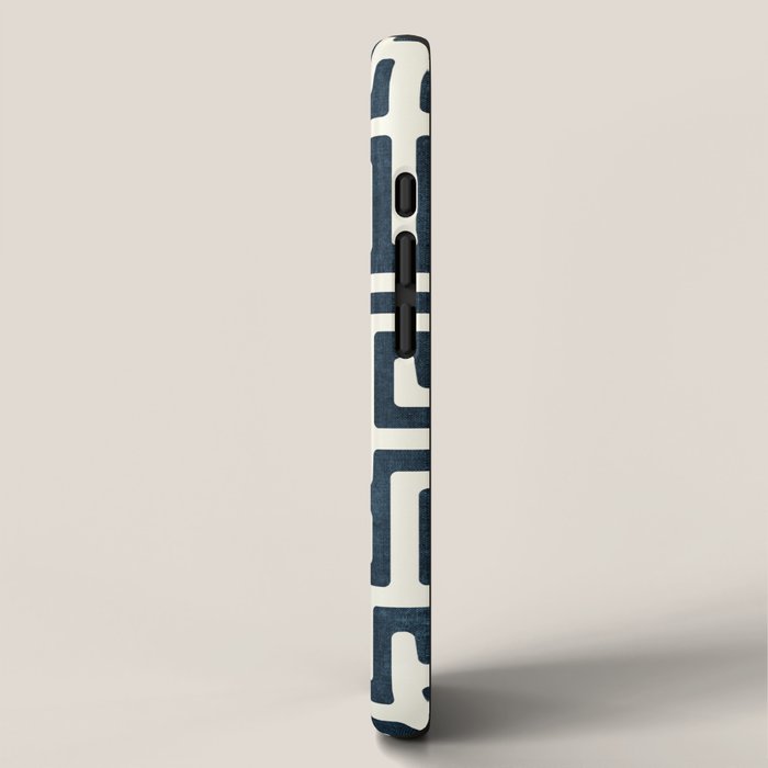 maze in dark blue iPhone Case Gallery Image 2