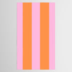 Orange and Pink Stripes  Tablecloth Gallery Image 2