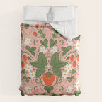 Strawberry Picnic Pattern with Gingham Border Duvet Cover Gallery Image 6