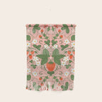 Strawberry Picnic Pattern with Gingham Border Wall Hanging Gallery Image 1