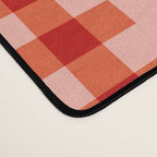 Strawberry Picnic Pattern with Gingham Border Desk Mat Gallery Image 4