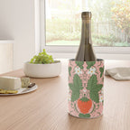 Strawberry Picnic Pattern with Gingham Border Wine Chiller Gallery Image 4
