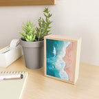 Peach Sand and Blue Sea - Coastal Aerial Photography Mini Art Print Gallery Image 2