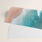 Peach Sand and Blue Sea - Coastal Aerial Photography Wrapping Paper Gallery Image 2