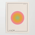 Angel Number 777 Aura Retro Circular Gradient Poster Gallery Image 4