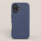Lines III (Navy) iPhone Case Gallery Image 1