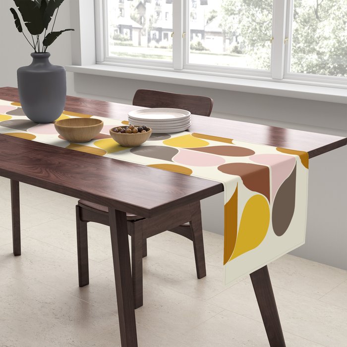 Abstract Leaves 1 Table Runner Gallery Image 2