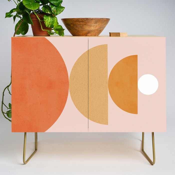 Abstraction Circles Balance Modern Minimalism 007 Credenza Gallery Image 1