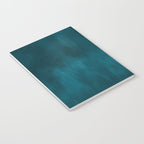 Tropical Dark Teal Inspired by Sherwin Williams 2020 Trending Color Oceanside SW6496 Fusion Water Color Blend Notebook Gallery Image 3
