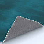 Tropical Dark Teal Inspired by Sherwin Williams 2020 Trending Color Oceanside SW6496 Fusion Water Color Blend Rug Gallery Image 4