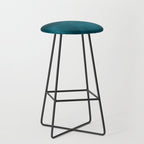 Tropical Dark Teal Inspired by Sherwin Williams 2020 Trending Color Oceanside SW6496 Fusion Water Color Blend Stool Gallery Image 1