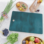 Tropical Dark Teal Inspired by Sherwin Williams 2020 Trending Color Oceanside SW6496 Fusion Water Color Blend Cutting Board Gallery Image 2