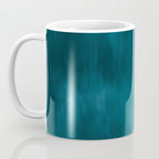 Tropical Dark Teal Inspired by Sherwin Williams 2020 Trending Color Oceanside SW6496 Fusion Water Color Blend Coffee Mug Gallery Image 3