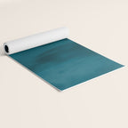 Tropical Dark Teal Inspired by Sherwin Williams 2020 Trending Color Oceanside SW6496 Fusion Water Color Blend Yoga Mat Gallery Image 2