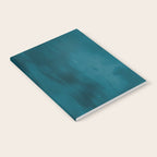 Tropical Dark Teal Inspired by Sherwin Williams 2020 Trending Color Oceanside SW6496 Fusion Water Color Blend Notebook Gallery Image 2