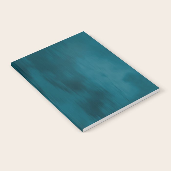 Tropical Dark Teal Inspired by Sherwin Williams 2020 Trending Color Oceanside SW6496 Fusion Water Color Blend Notebook Gallery Image 2