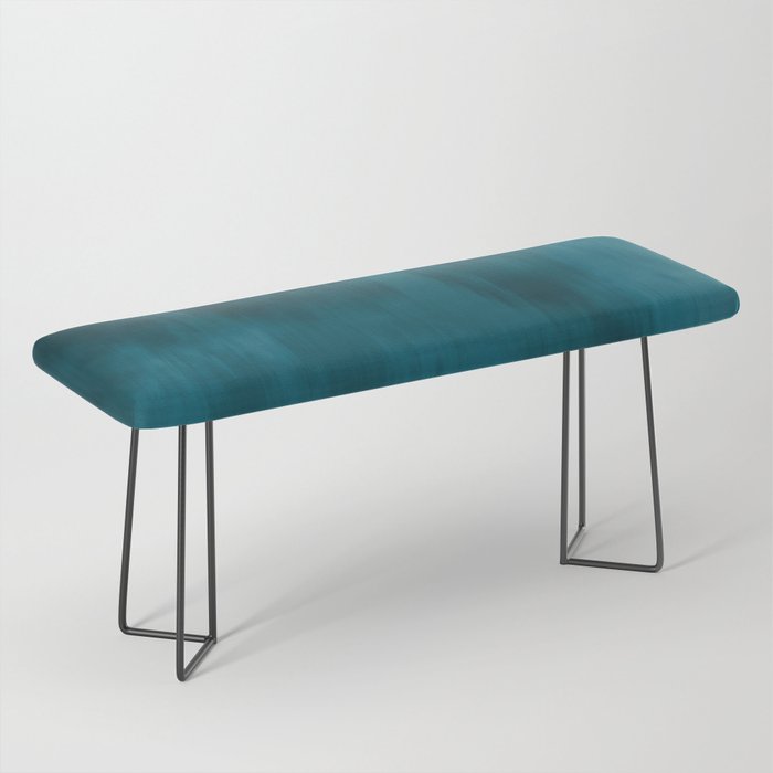 Tropical Dark Teal Inspired by Sherwin Williams 2020 Trending Color Oceanside SW6496 Fusion Water Color Blend Bench Gallery Image 1