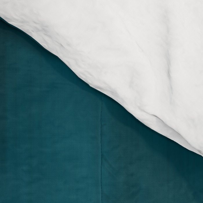Tropical Dark Teal Inspired by Sherwin Williams 2020 Trending Color Oceanside SW6496 Fusion Water Color Blend Comforter Gallery Image 4