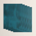Tropical Dark Teal Inspired by Sherwin Williams 2020 Trending Color Oceanside SW6496 Fusion Water Color Blend Wrapping Paper Gallery Image 3