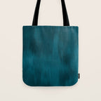 Tropical Dark Teal Inspired by Sherwin Williams 2020 Trending Color Oceanside SW6496 Fusion Water Color Blend Tote Bag Gallery Image 1