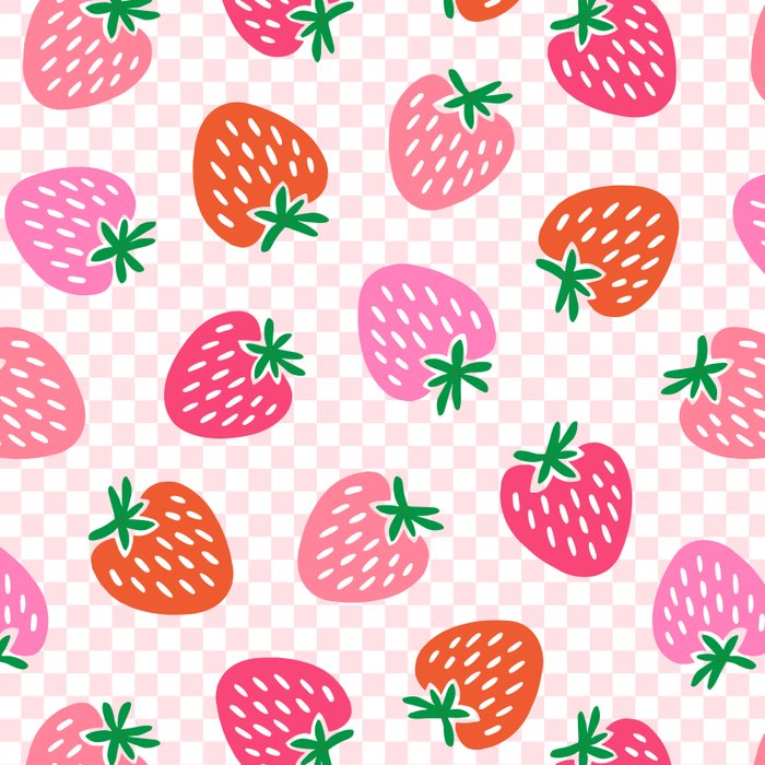 Strawberry Toss on Checks - Pink and Green Coffee Mug Gallery Image 2
