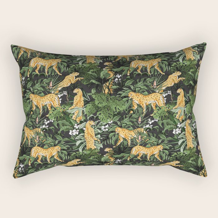 Cheetah in the wild jungle Rectangular Pillow Gallery Image 2