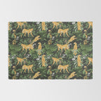 Cheetah in the wild jungle Rug Gallery Image 2