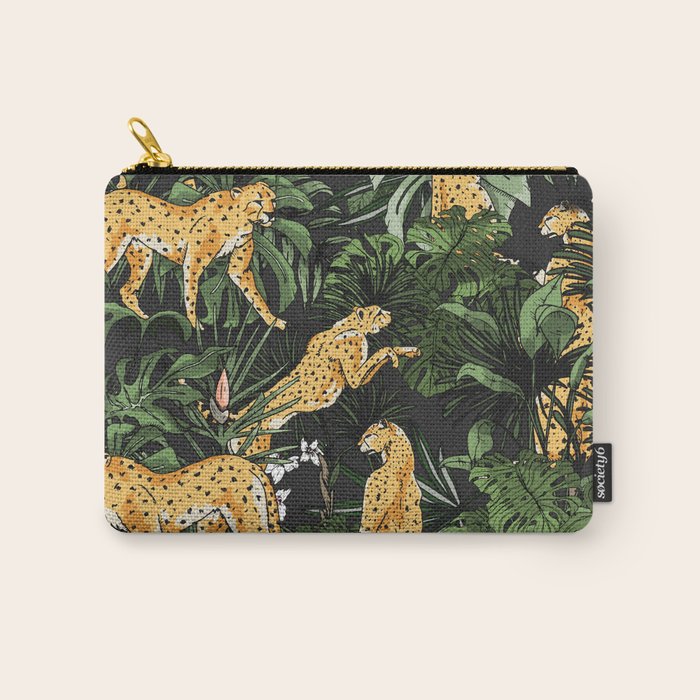 Cheetah in the wild jungle Carry All Pouch Gallery Image 1