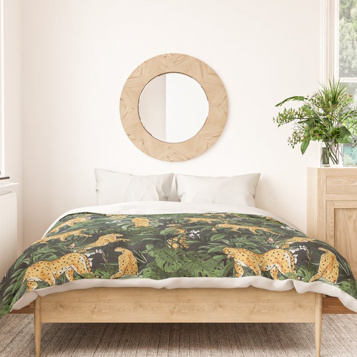 Cheetah in the wild jungle Duvet Cover Gallery Image 3