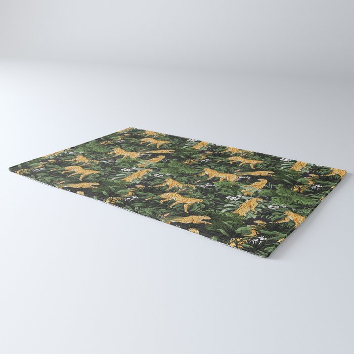 Cheetah in the wild jungle Rug Gallery Image 3