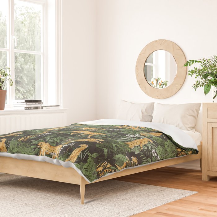 Cheetah in the wild jungle Duvet Cover Gallery Image 2