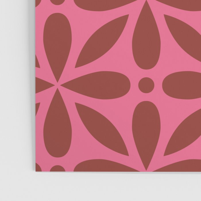 Retro Floral Geometric Pattern Poster Gallery Image 3