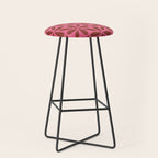 Retro Floral Geometric Pattern Stool Gallery Image 1