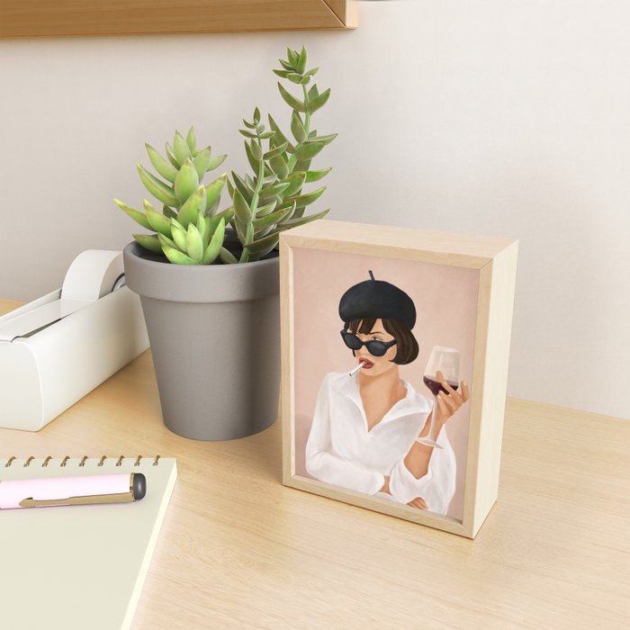 Glass of wine Mini Art Print Gallery Image 2