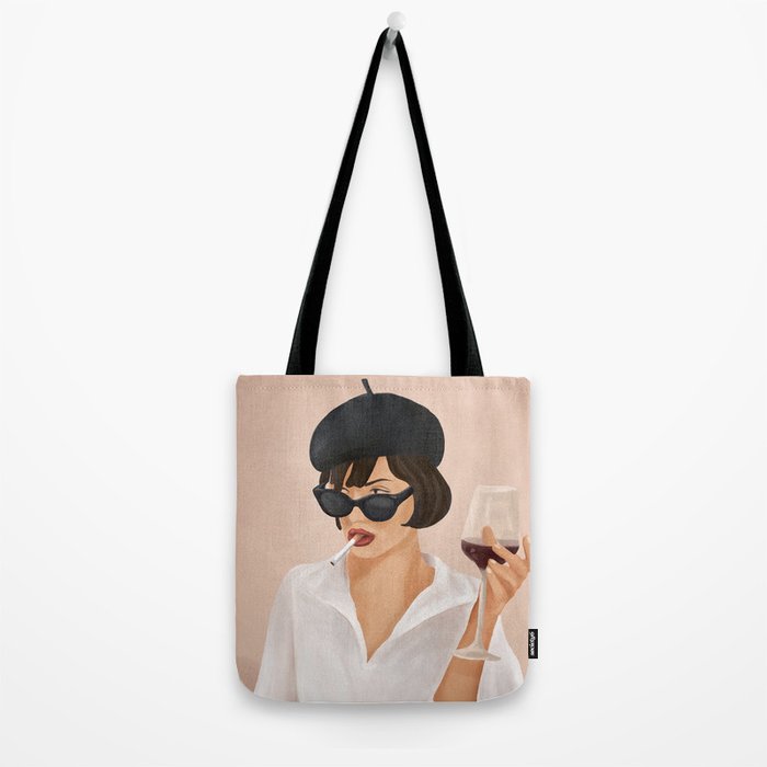 Glass of wine Tote Bag Gallery Image 2