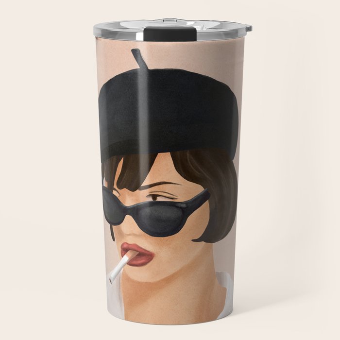 Glass of wine Travel Mug Gallery Image 1
