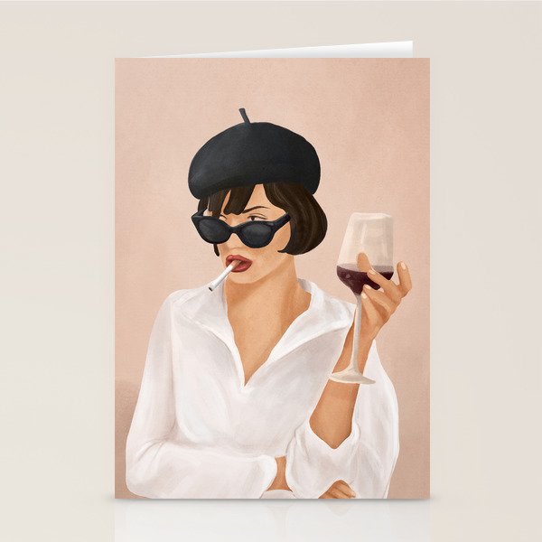 Glass of wine Stationery Card Gallery Image 1