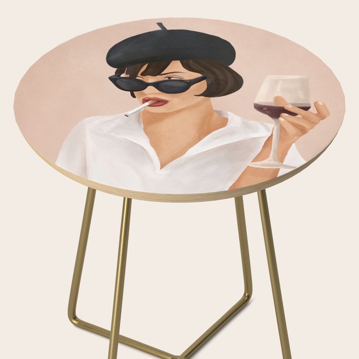 Glass of wine Side Table Gallery Image 2