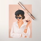 Glass of wine Wrapping Paper Gallery Image 1