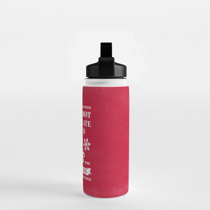 Tasty Hot Chocolate Red Water Bottle Gallery Image 2