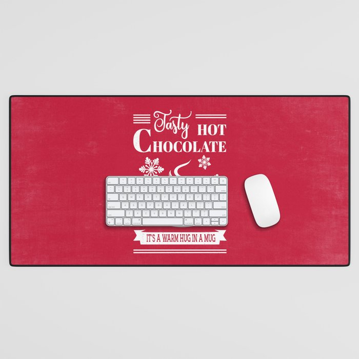 Tasty Hot Chocolate Red Desk Mat Gallery Image 1