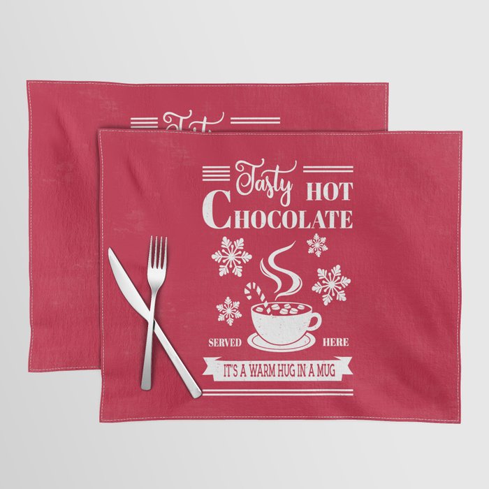 Tasty Hot Chocolate Red Placemat Gallery Image 1