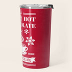 Tasty Hot Chocolate Red Travel Mug Gallery Image 2