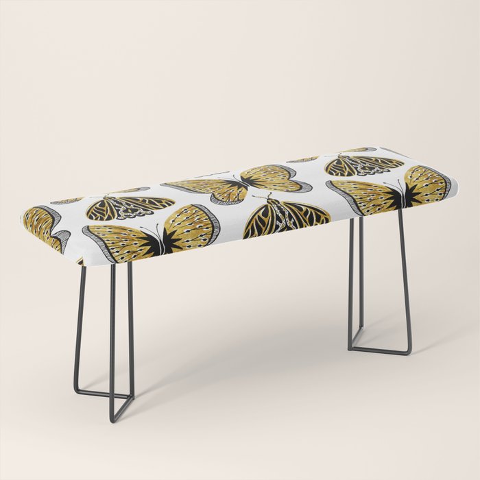 Golden Butterfly & Moth Bench Gallery Image 1