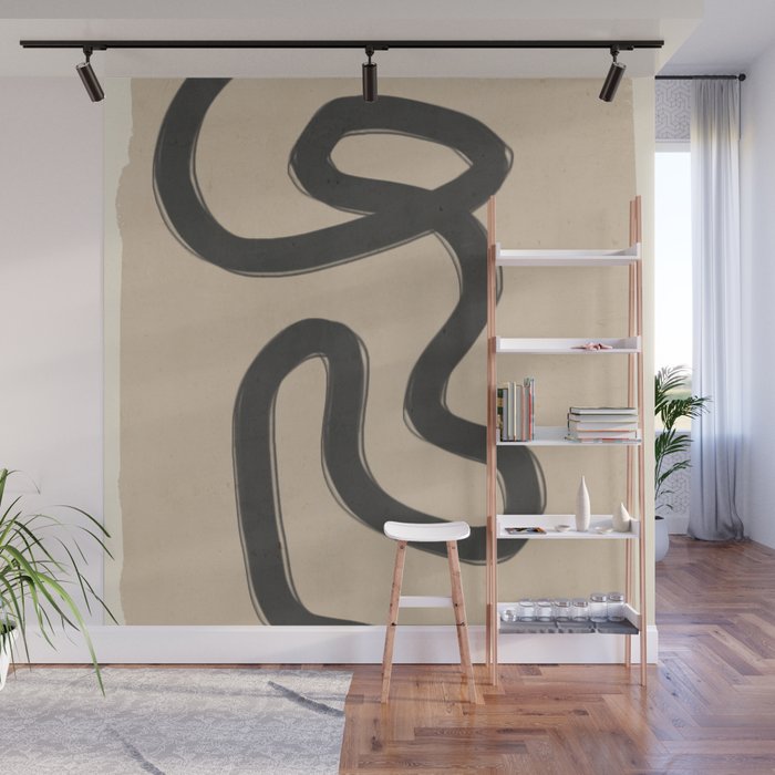 Abstract line art 43 Wall Mural Gallery Image 1