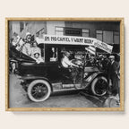 Prohibition, Beer Car, Vintage Black and White Old Photo Serving Tray Gallery Image 1