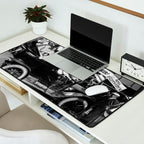 Prohibition, Beer Car, Vintage Black and White Old Photo Desk Mat Gallery Image 2