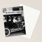 Prohibition, Beer Car, Vintage Black and White Old Photo Stationery Card Gallery Image 2