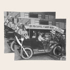 Prohibition, Beer Car, Vintage Black and White Old Photo Placemat Gallery Image 1