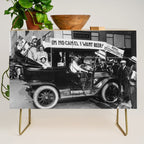 Prohibition, Beer Car, Vintage Black and White Old Photo Credenza Gallery Image 1